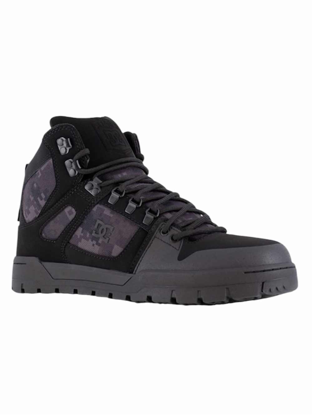 DC | Men's Black Camo Waterproof Work High-Top Size 12W